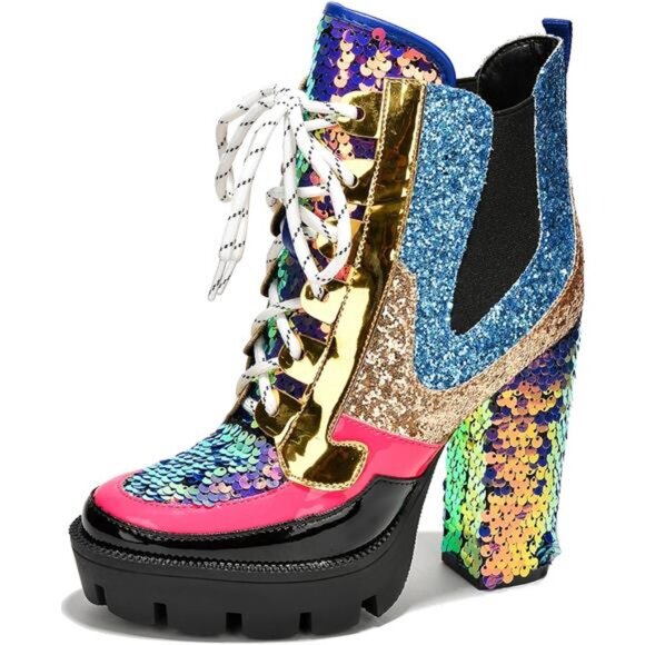 Women's Rhinestone Cowboy Booties Ankle Boots with Pointed Toe - Picture 1 of 7